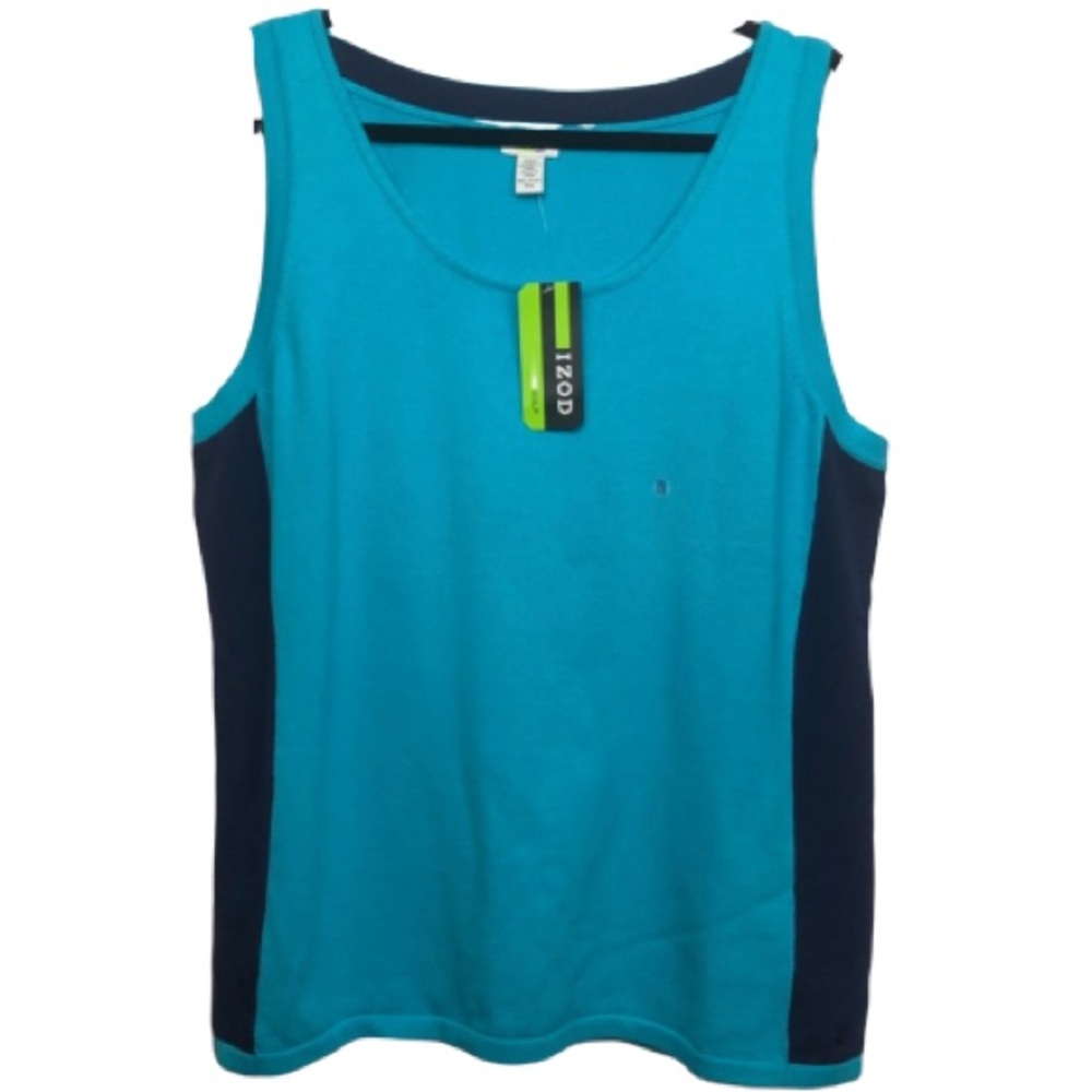 IZOD Golf Color Block Knit Pullover Vest